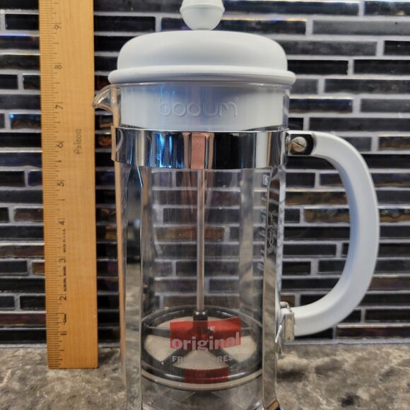 BODUM CHAMBORD FRENCH COFFEE PRESS 8 CUP 34 OZ TRITAN PLASTIC GRAY PORTUGAL RARE - Picture 13 of 14